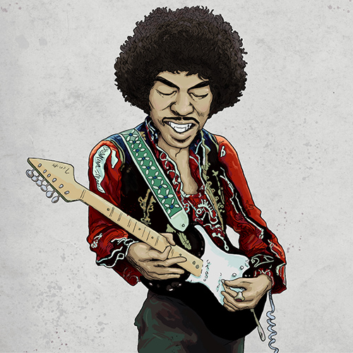 caricature hendrix