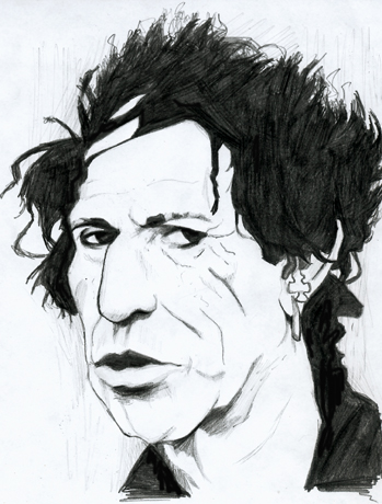 portrait keith richards