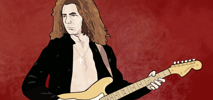 dessin deep purple portrait Ritchie Blackmore