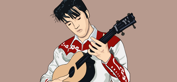 dessin elvis presley portrait elvis presley
