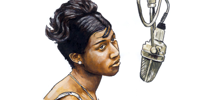 portrait aretha franklin