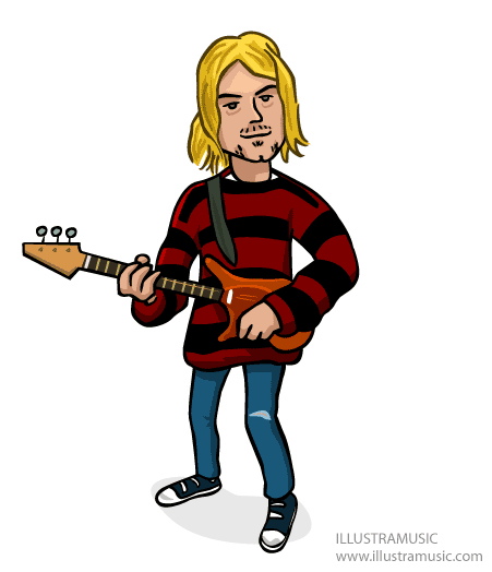 animation Kurt Cobain