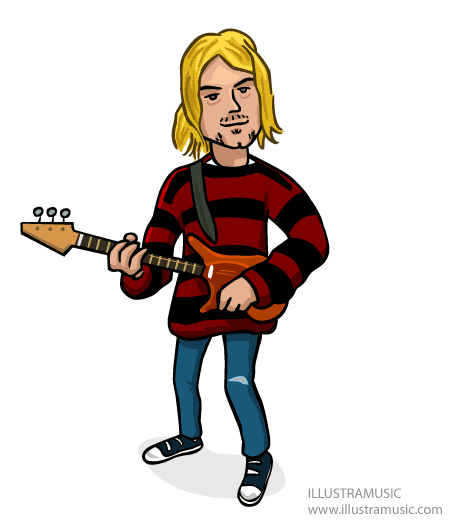 kurt cobain animation gif dessin animé kurt cobain