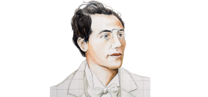 dessin mahler portrait mahler