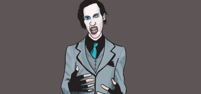 dessin marilyn manson portrait marilyn manson