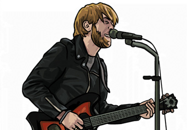 black keys dessin rock