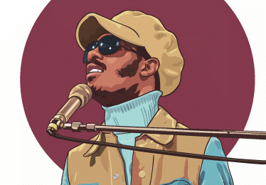 portrait stevie wonder