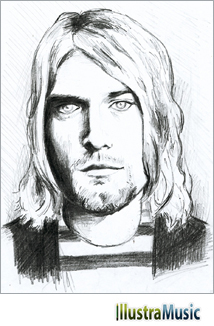 croquis Kurt Cobain portrait Kurt Cobain