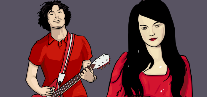 portrait white stripes