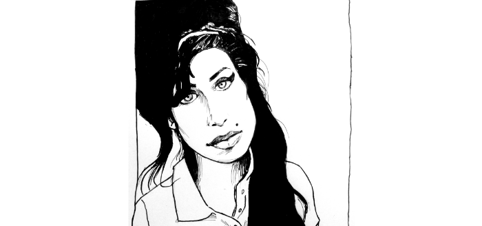 dessin amy winehouse portrait amy winehouse